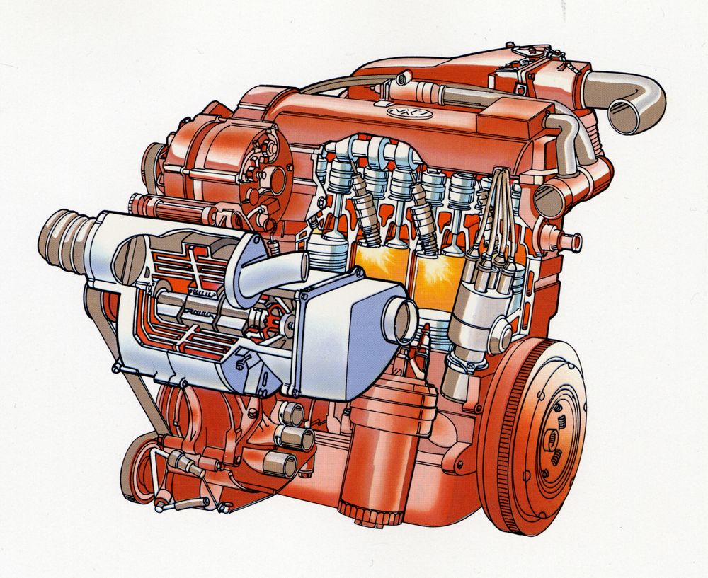 volkswagen sample engine layout